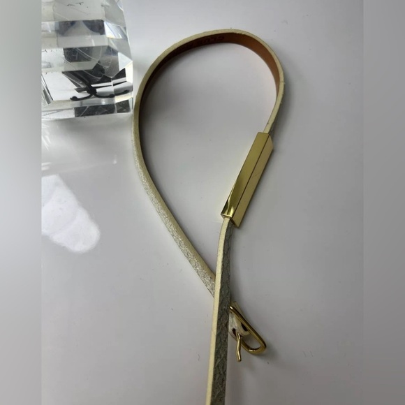 Club Monaco Women's Skinny Leather Belt, Xs - Picture 3 of 6